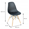 Cadeira  GD EAMES Colmeia PP651 PR GOOD (somente para retirar em nossa loja) - 3