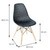Cadeira  GD EAMES Colmeia PP651 PR GOOD - 3