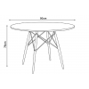 Mesa GD EAMES Eiffel R90B PR 90CM GOOD - 2