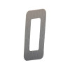 Numero 0 Residêncial em Aluminio Prata Escovado 130mm - VIVALUX - 1