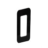 Numero 0 Residêncial em Aluminio Preto 130mm - VIVALUX - 1