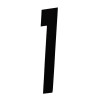 Numero 1 Residêncial em Aluminio Preto 130mm - VIVALUX - 1
