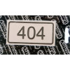 Placa 404 Residêncial Escovada 100x50mm - VIVALUX - 1