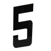 Numero 5 Residêncial em Aluminio Preto 130mm - VIVALUX - 1
