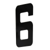 Numero 6 Residêncial em Aluminio Preto 130mm - VIVALUX - 1