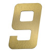 Numero 9 Residêncial em Aluminio Ouro Escovado 130mm - VIVALUX - 1