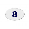 Numero 8 em Aluminio Oval P/Caixa de Luz - BELMAR - 1