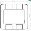 Placa 4x4 2 Pos 57203023 Br Aria Tramontina - 2