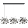Luminaria Pendente Tripla Chuva Preto 120Cm GOOD - 1