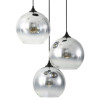 Luminaria Pendente Triplo Bola Cromada 30Cm GOOD - 1