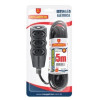 Extensao 2p+t -10a 5m 3 tom preto MEGATRON - 1