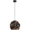 Luminaria Pendente Polygon Preto/Dourado 30Cm GOOD - 1