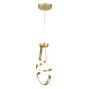 Luminaria Pendente Espiral Ouro 11W 12Cm GOOD - 1