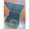 Lixeira Container 50 x 50 x 80cm Preta - RHR - 4